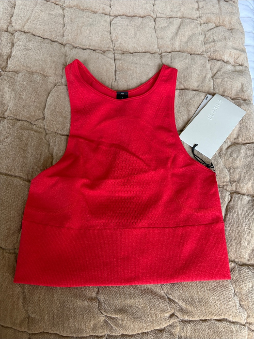Lululemon SLNSH Red Cropped Tank Top